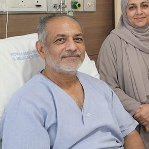 Mr. Ahmed Al-Farsi, treated in India