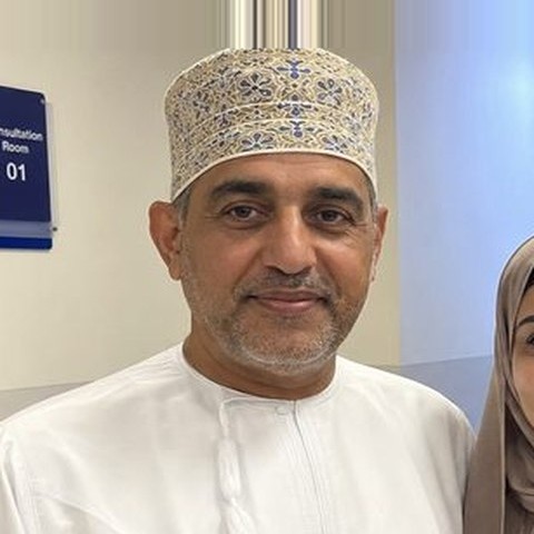 Mr. Khalid Al-Busaidi, treated in India