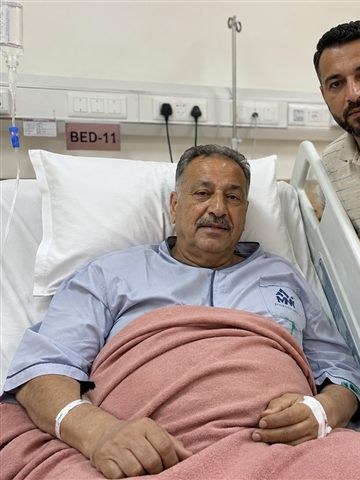 Mr. Ahmed Al-Tikruti, treated in India